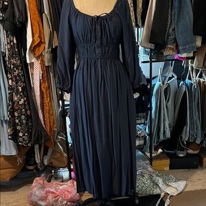 Elegant Navy Blue Women's Dress
